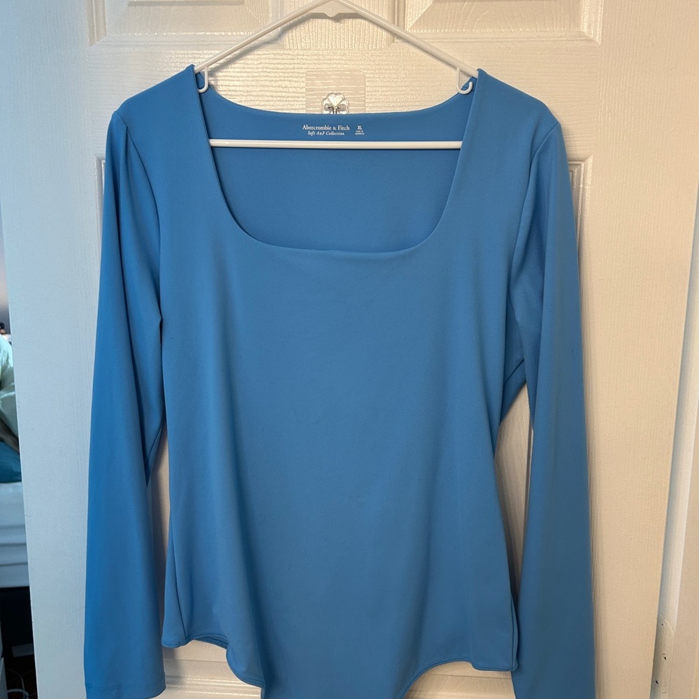 Abercrombie & Fitch Sky Blue Square Neck Blouse